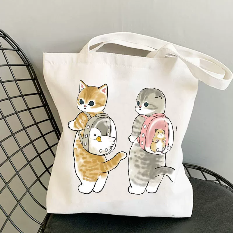 [Kawaii cat Canvas Bag ]