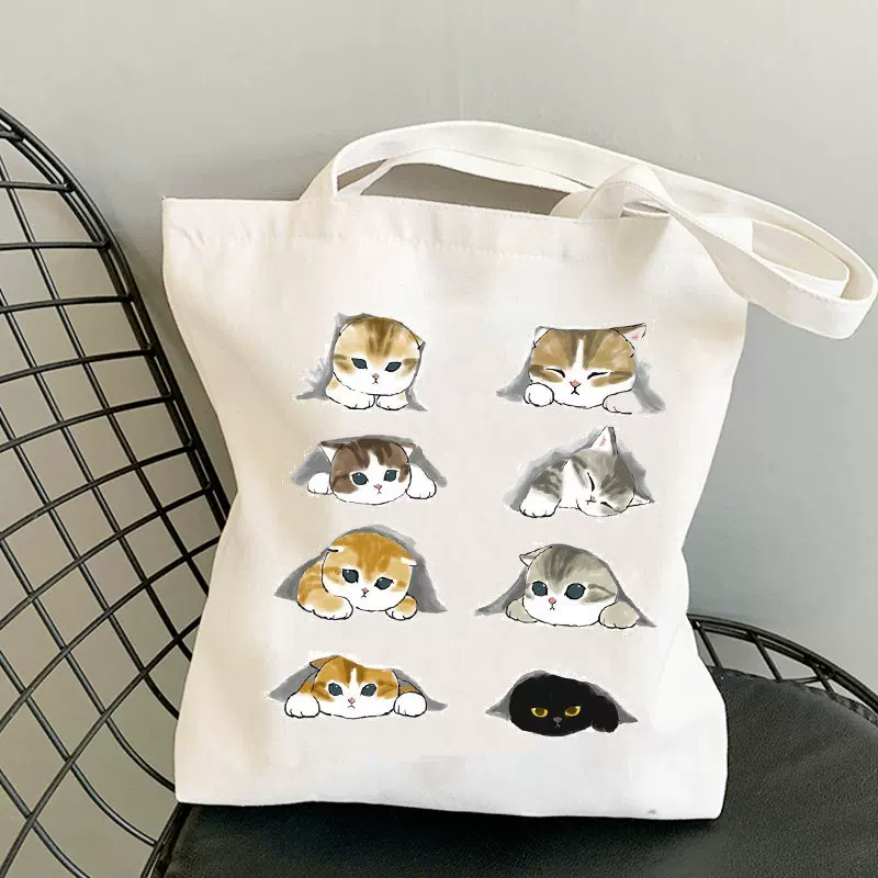 [Kawaii cat Canvas Bag ]