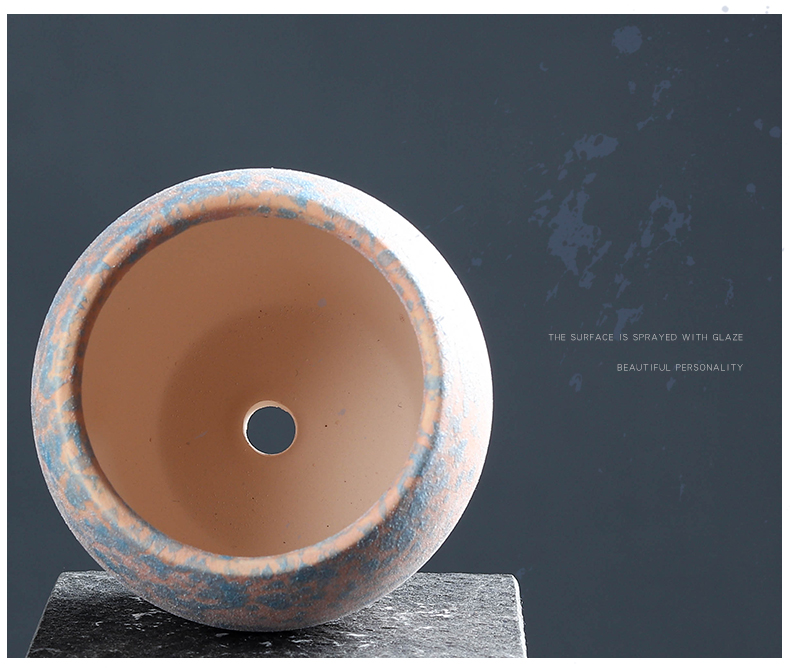 The New blasting POTS much meat flower POTS and) northern pottery simple manual meat meat small flower implement suit bag mail on sale