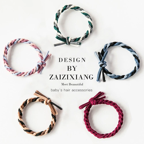 Детская резинка для волос, безвредный аксессуар для волос, простой и элегантный дизайн, не повреждает волосы