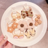 Детская безвредная резинка для волос, аксессуар для волос с бантиком, не повреждает волосы, популярно в интернете