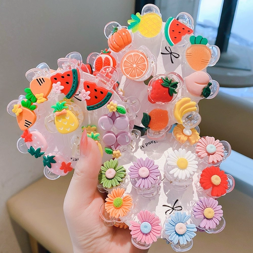 Детская мультяшная милая заколка-крабик, заколка для волос для принцессы, аксессуар для волос