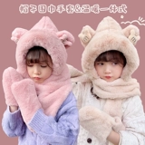 Детская шапка, шарф, демисезонные удерживающие тепло перчатки подходит для мужчин и женщин