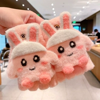 Белая шляпа розовый кролик [6-12 лет]