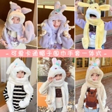 Детская шапка, шарф, демисезонные удерживающие тепло перчатки подходит для мужчин и женщин