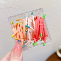 Спичечные головки с оранжевым градиентом — 18 штук.