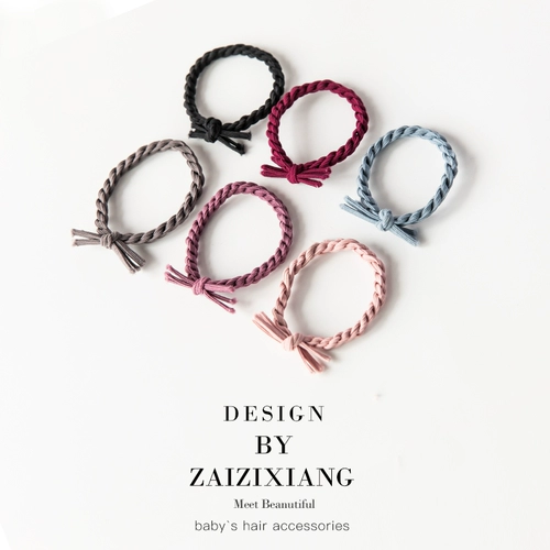 Детская резинка для волос, безвредный аксессуар для волос, простой и элегантный дизайн, не повреждает волосы