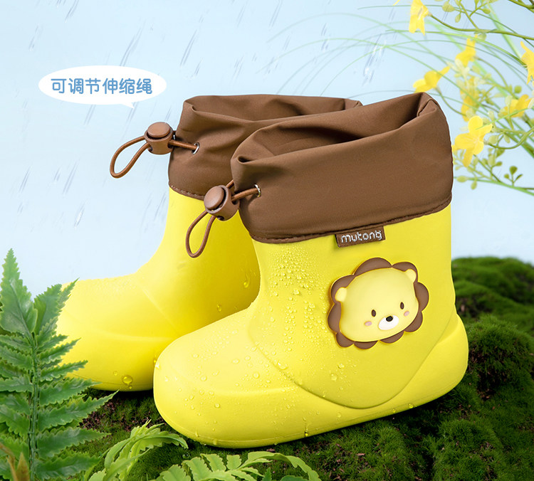 Детский дождевик для мальчиков, детские мультяшные водонепроницаемые ботинки 
