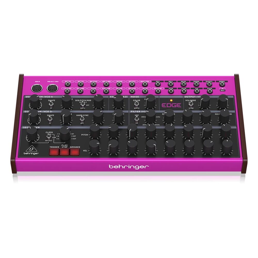 Аналоговый синтезатор behringer/百灵达 edge 半模块化专业打击乐桌面编曲模拟合成器