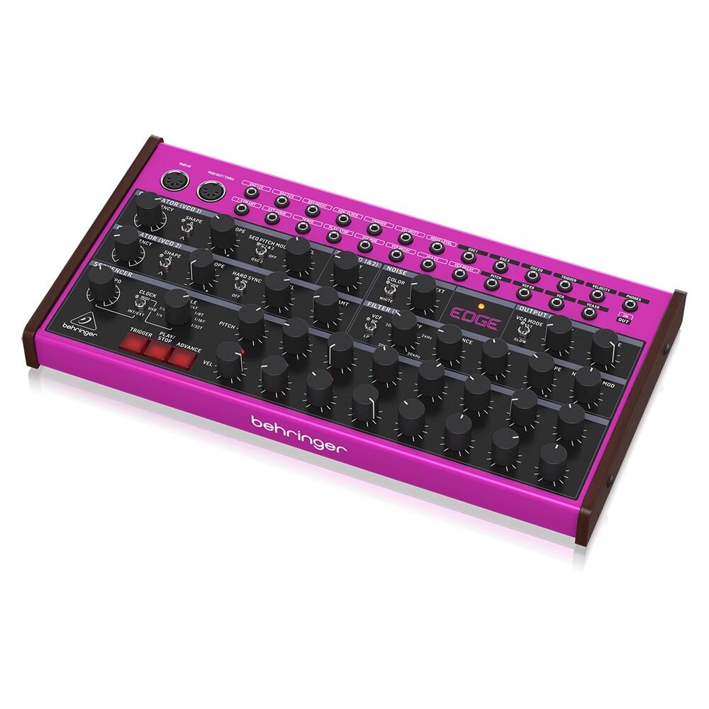 Аналоговый синтезатор behringer/百灵达 edge 半模块化专业打击乐桌面编曲模拟合成器