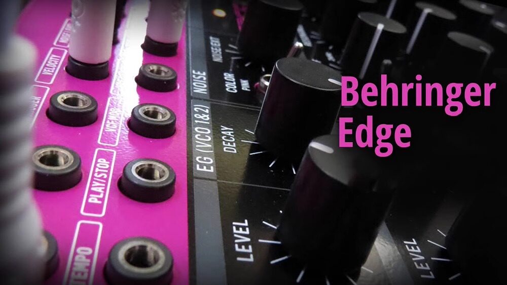 Аналоговый синтезатор behringer/百灵达 edge 半模块化专业打击乐桌面编曲模拟合成器