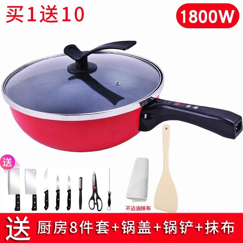 Bếp hầm nồi có nắp thích hợp cho bếp cảm ứng wok ký túc xá không tráng phủ hộ gia đình bếp điện từ phòng ngủ nồi hơi lửa nồi hơi - Bếp cảm ứng