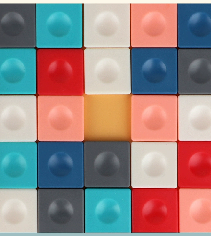 Trò chơi xếp hình khối hai người Rubik của trường mẫu giáo sức mạnh trí tuệ tương tác giữa cha mẹ và trẻ em trò chơi trẻ em tremolo - Đồ chơi IQ