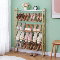 Simple doorway floor shoe rack bedroom super narrow shoe storage rack iron shoe artifact storage space