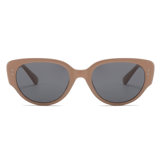 
Pink cat eye sunglasses for women 2025 new high-end square and round face showing small ultraviolet sunglasses on the seaside
