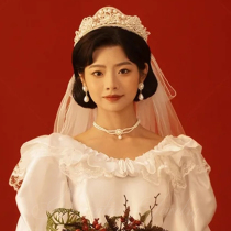 New Bride Pearls Crown Head Yarn Integrated King Crown Headwear Hair Stirrup Wedding Hair Accessories Wedding Dress Superior Accessories