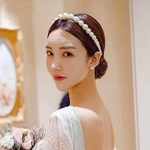 Korean hair band Bridal pearl hair accessories Super Fairy wedding dress Childrens dress Hair accessories Catwalk photo accessories