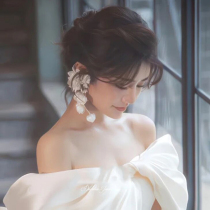 2022 New Korean-style bridal white headgear Super Fairys top wedding wedding dress Wedding Dress Hair Accessories