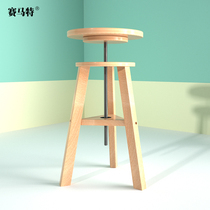 Imported beech wood painting stool professional art rotating stool adjustable height 360 Rotating children adult painting stool sketch oil painting stool high stool