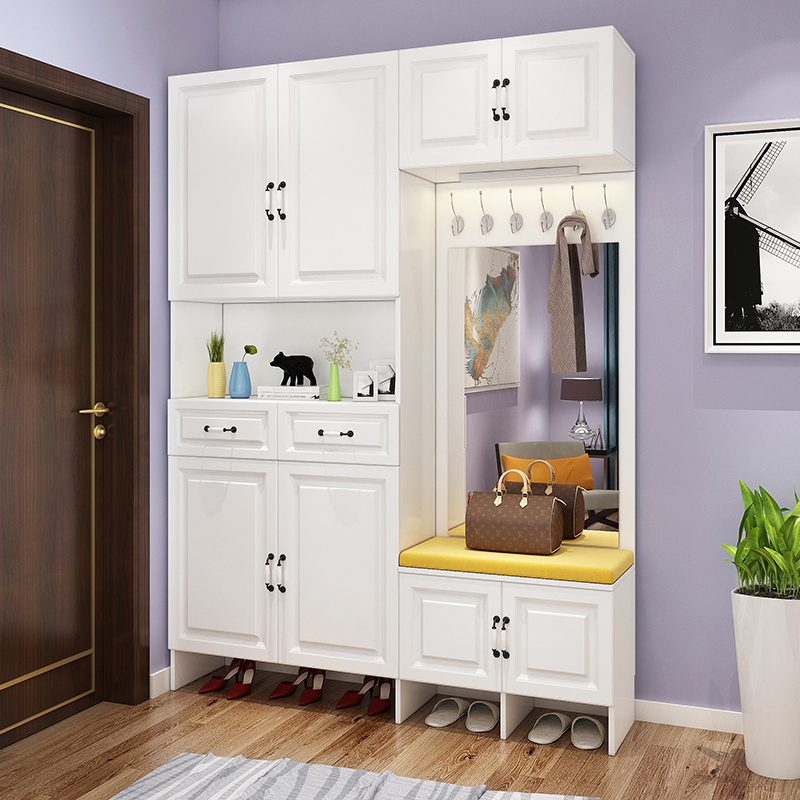 Custom shoe cabinet simple modern home entrance living room entrance door small apartment porch cabinet cloak cabinet entry door foyer cabinet