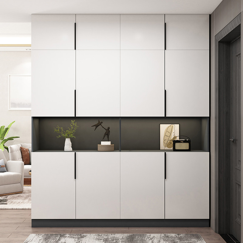 New shoe cabinet home door simple modern small apartment entry door shoe cabinet integrated against the wall porch cabinet customization