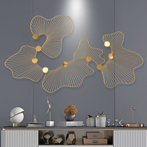  Simple and light luxury metal wall decorations Pendant Living room bedroom modern sofa background wall hanging wrought iron wall decoration