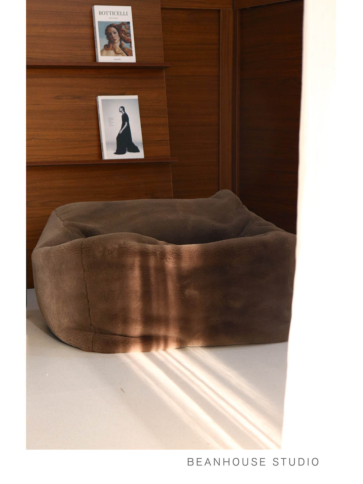 Bean bag lazy sofa tatami net red net red style in wind balcony lying single bedroom living room chair rabbit fur