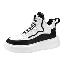 Invisible inner height-increasing mens shoes 10CM8CM6 summer high-top versatile white shoes platform thick-soled sports dad shoes for men