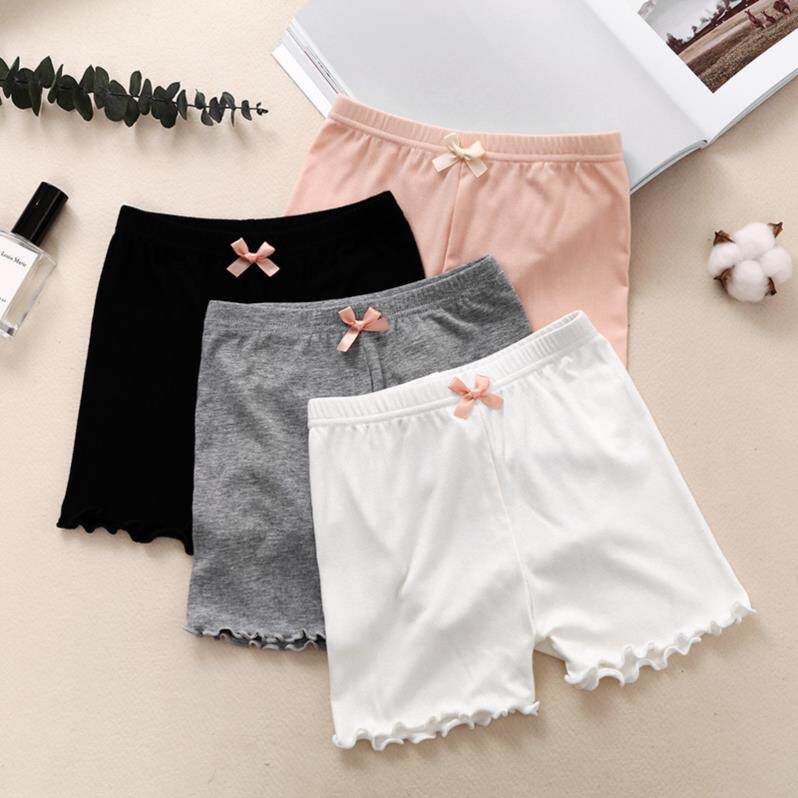 Elastic waist slim student children suitable bow tie underwear Girls leak-proof shorts Summer anti-wolf summer clothes