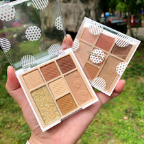 Gogo Dance Bubble dot Eye Shadow disc brown orange Moka milk tea colour matte Pearls Pearlescent Everyday Raccoon