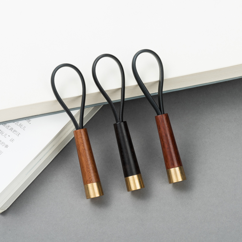 Exquisite gift box mahogany key chain Chinese style men's and women's pendant decoration creative gift lettering business small gift custom logo