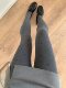 Gray Polka Dot Pantyhose for Tall Women, Extra-Long, Thickened for Spring, Autumn, and Winter, Slimming Pressure Leggings for Outerwear