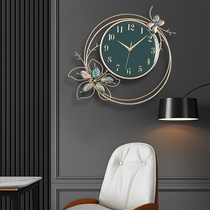 Upscale timepiece hanging bell Living room Home Fashion 2021 new modern minimalist atmosphere light extravagant silent hanging wall clock