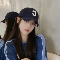 Net red baseball cap woman summer new Korean version Chauded duck tongue cap 100 hitch C letter explicit face small shading soft top hat