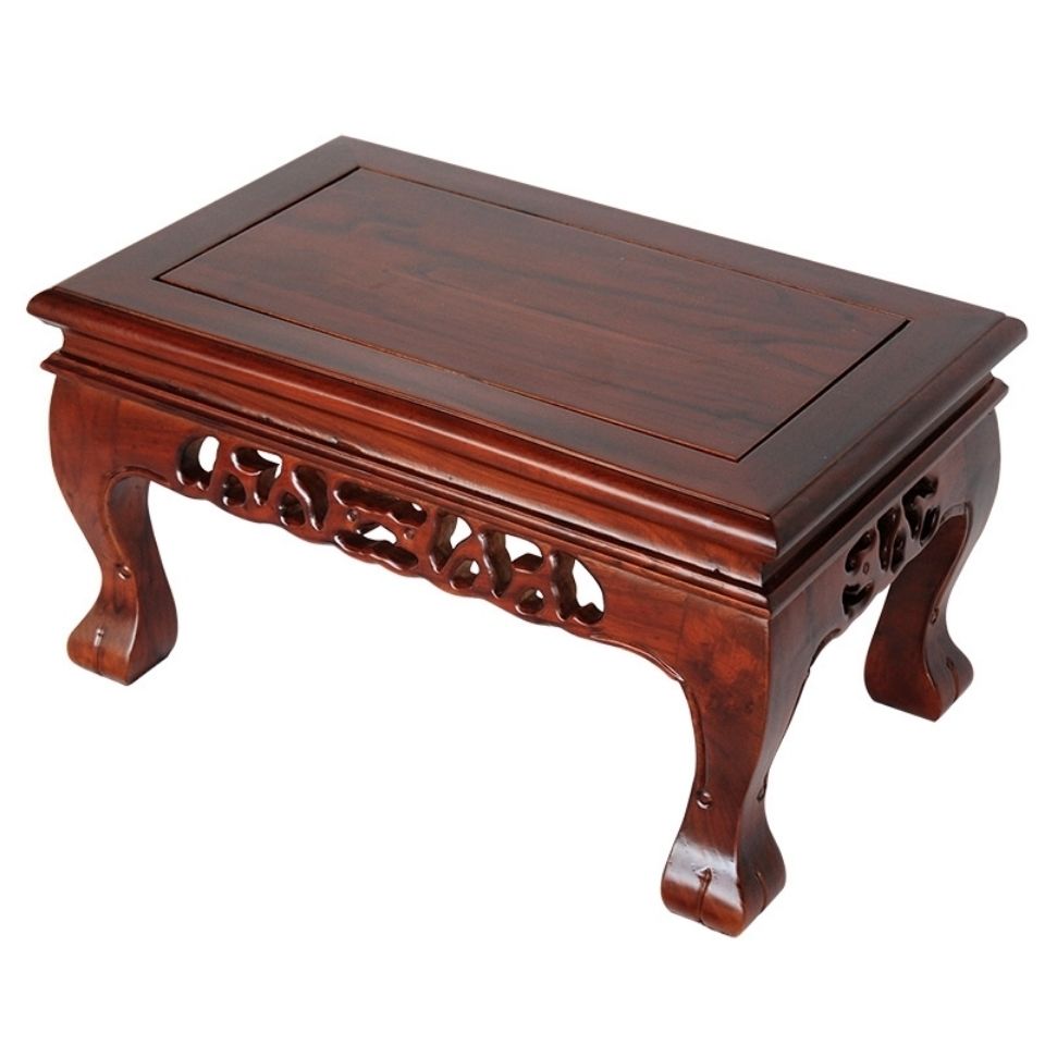 New kang table solid wood Chinese tatami small tea table simple modern floating window table short table Balcony Elm wood Home Fang-Taobao