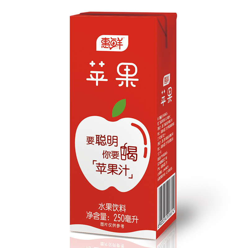 惠尔康惠鲜果汁果味饮料红苹果菠萝热带水果饮品整箱饮料16盒特价
