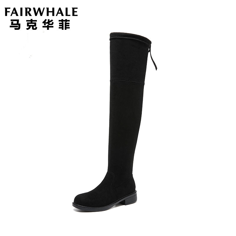 预售 Mark Fairwhale 马克华菲 女式过膝长筒靴 天猫优惠券折后¥159包邮(¥359-200)