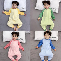 Baby childrens clothing one-piece clothes thin baby pajamas girls boys summer clothes spring spring and autumn clothes modal spring clothes