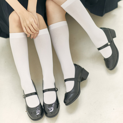 taobao agent Spot small water Thai -style uniform shoe pointed Mary Zhen shoes French leather shoes medium low heel cheese Mangomang Story