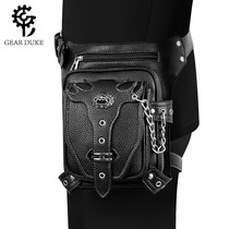Steampunk waist bag leg bag motorcycle riding motorcycle bag gothic cool bag mobile phone sundries retro