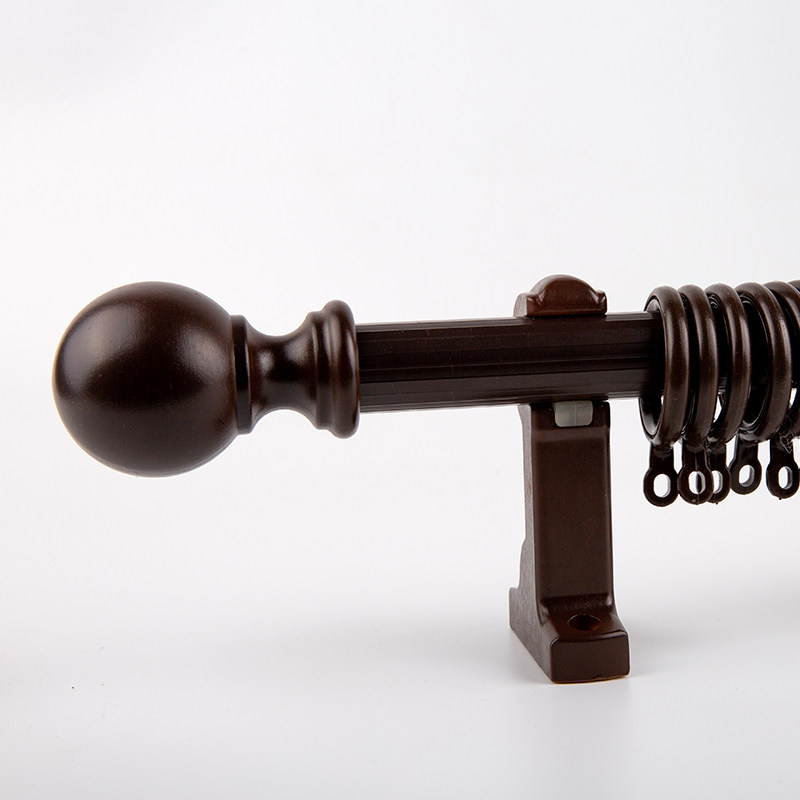 New Round Rod Rod Upgrade Thickening Nano-silenced Hanging Ring Covered Single Rod Two-Bar Slide Track