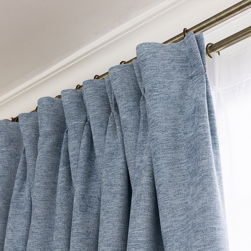 Current Rhymes Chenille Light Lavish Nordic Minimalist Soundproof Curtains Finished Bedrooms Shading Ground Window Velvet Upscale Customisation