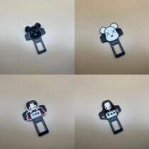 Car seat belt fork piece latch slot lock tongue safety wearing bayonet insurance plug buckle limiter holder