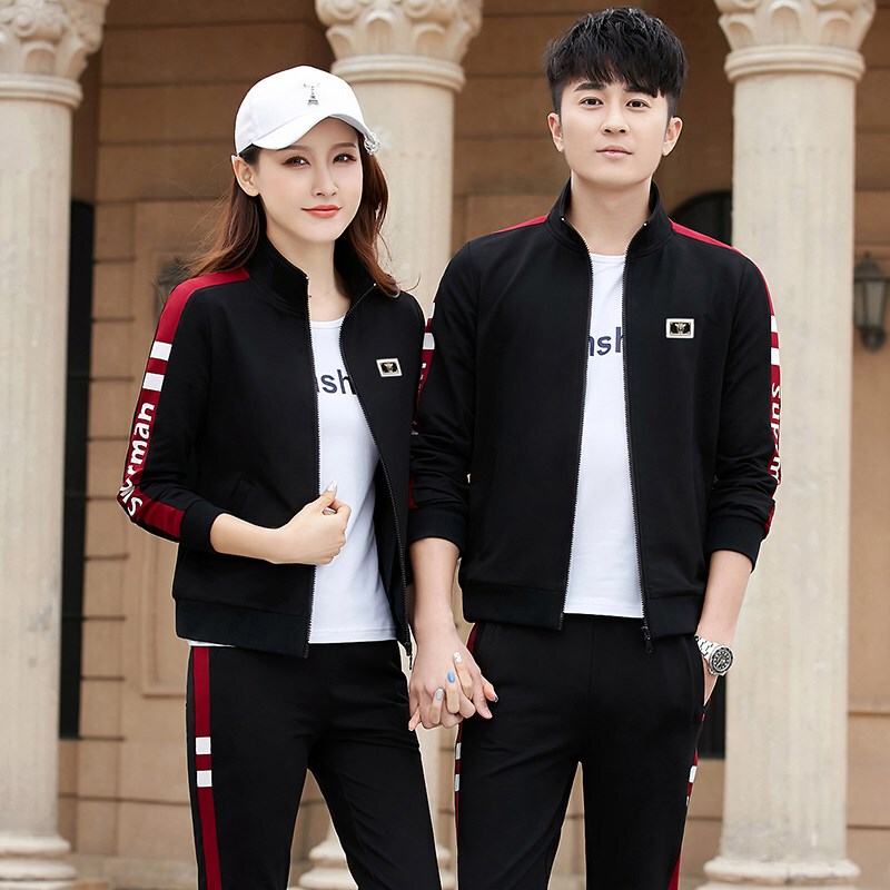 Mai Nai Xie Couple's Sports Suit for Men, 2026 Spring and Autumn New Loose Casual Running Sportswear Three-Piece Set
