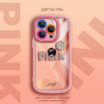 Suitable for iphone15Plus new simple ins style mobile phone case Apple 14 transparent cream case 12Pro Internet celebrity style anti-fall protective cover 13 niche trend style 11pro