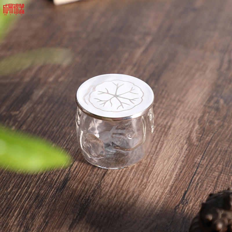 Chengyi Silverware 999 Pure Silver Teapot Lid Holder High-End Glass Lid Stand Creative High-End Tea Ware Purple Clay Teapot Chengyi Silverware 999 Pure Silver Teapot Lid Holder High-End Glass Lid Stand Creative High-End Tea Ware Purple Clay Teapot
