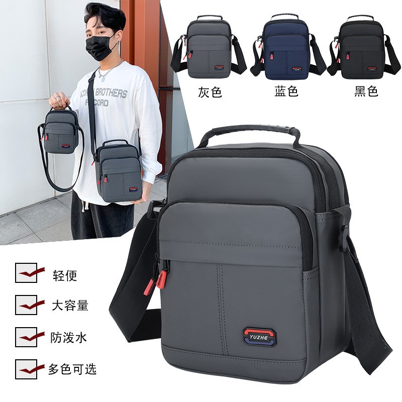 2022 New Oxford Messenger Bag Men's Business Commuter Bag Portable Small Square Bag Hand Grab Men's Shoulder Bag