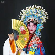 Opera phoenix crown Xiamei butterfly crown handmade phoenix crown hat professional drama headdress empress princess phoenix crown rice spike