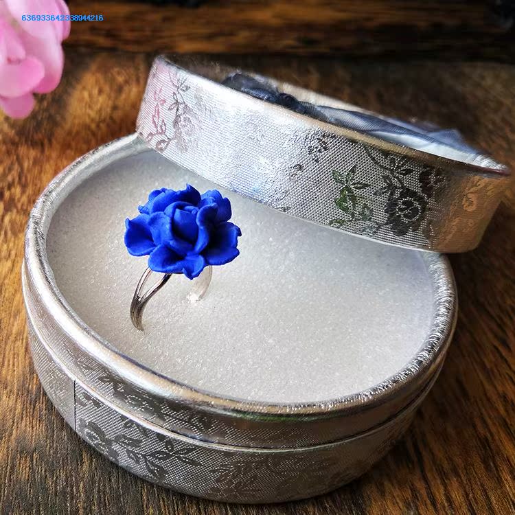 Jin hao small ceramic ring, Japanese, Korean, little finger ring tail ring elegant accessories joker contracted ring