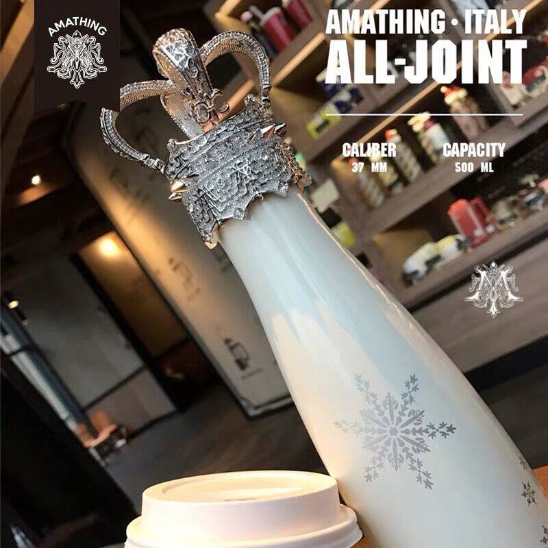 Italy ALL JOINT crown thermos cup women's net red water cup trend male creative large capacity cup portable